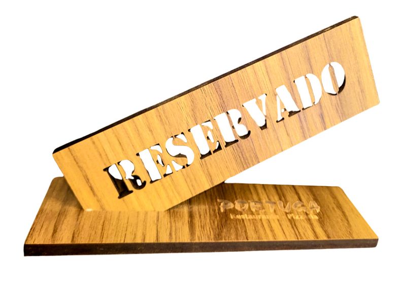 Placa Reservado